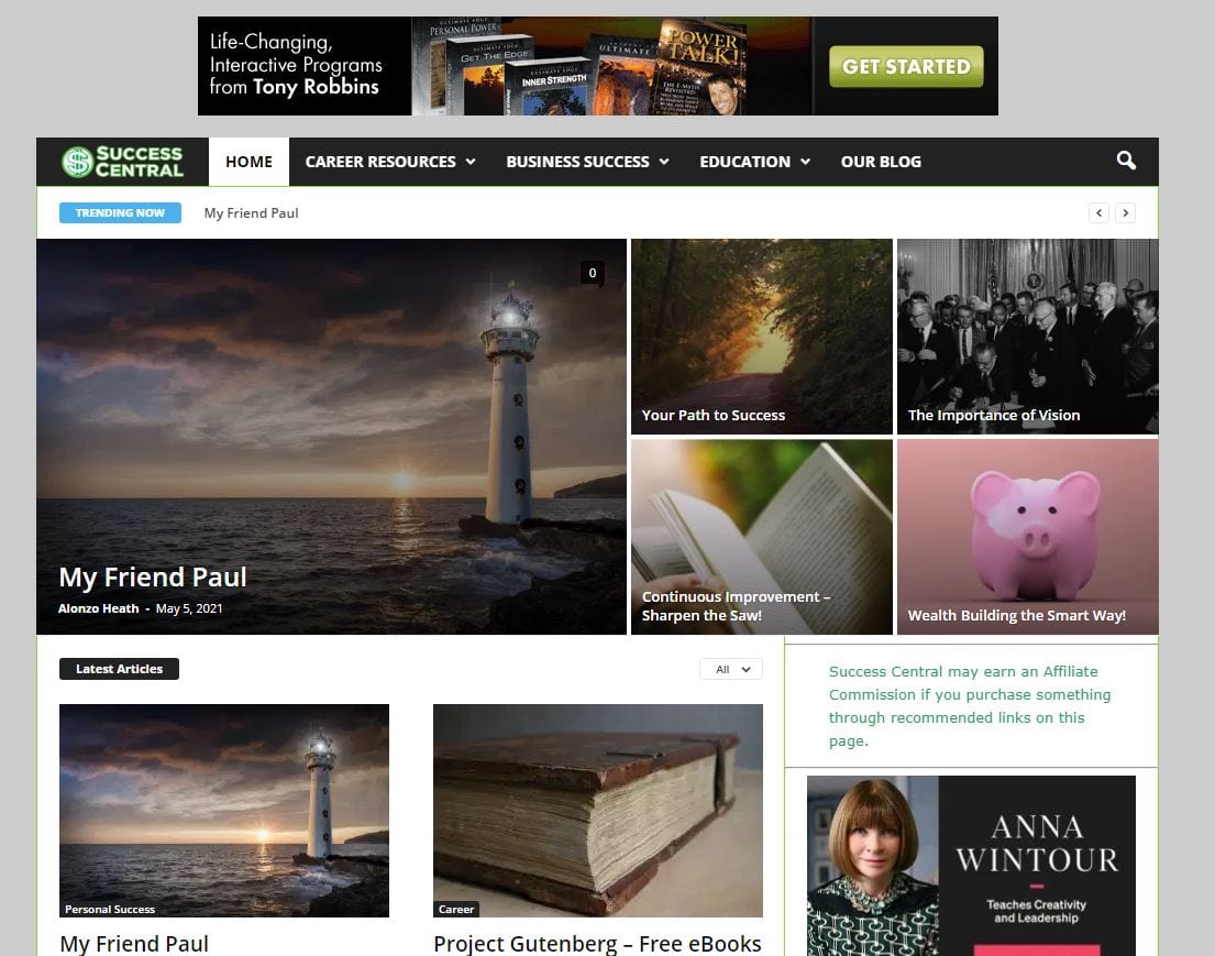 What Home Page Should Display Like